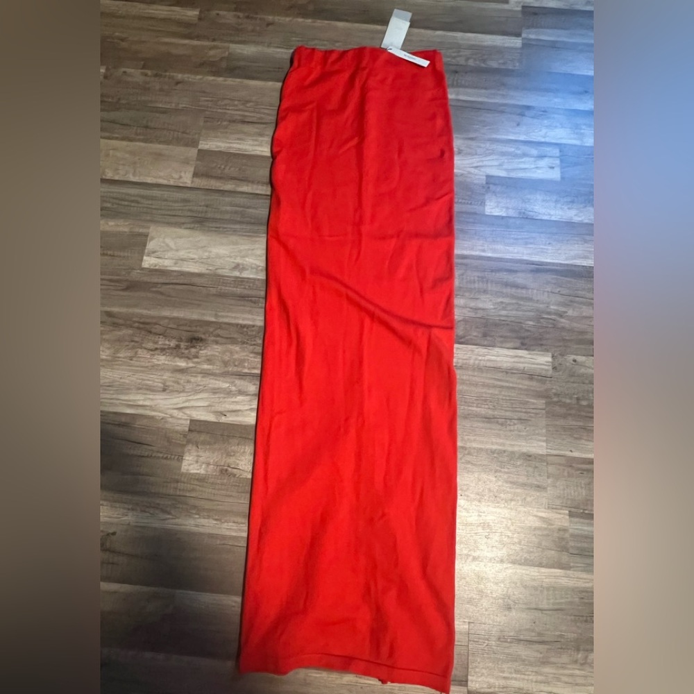 Women’s Shop ICCON Vibrant Red Maxi Skirt With Back Split